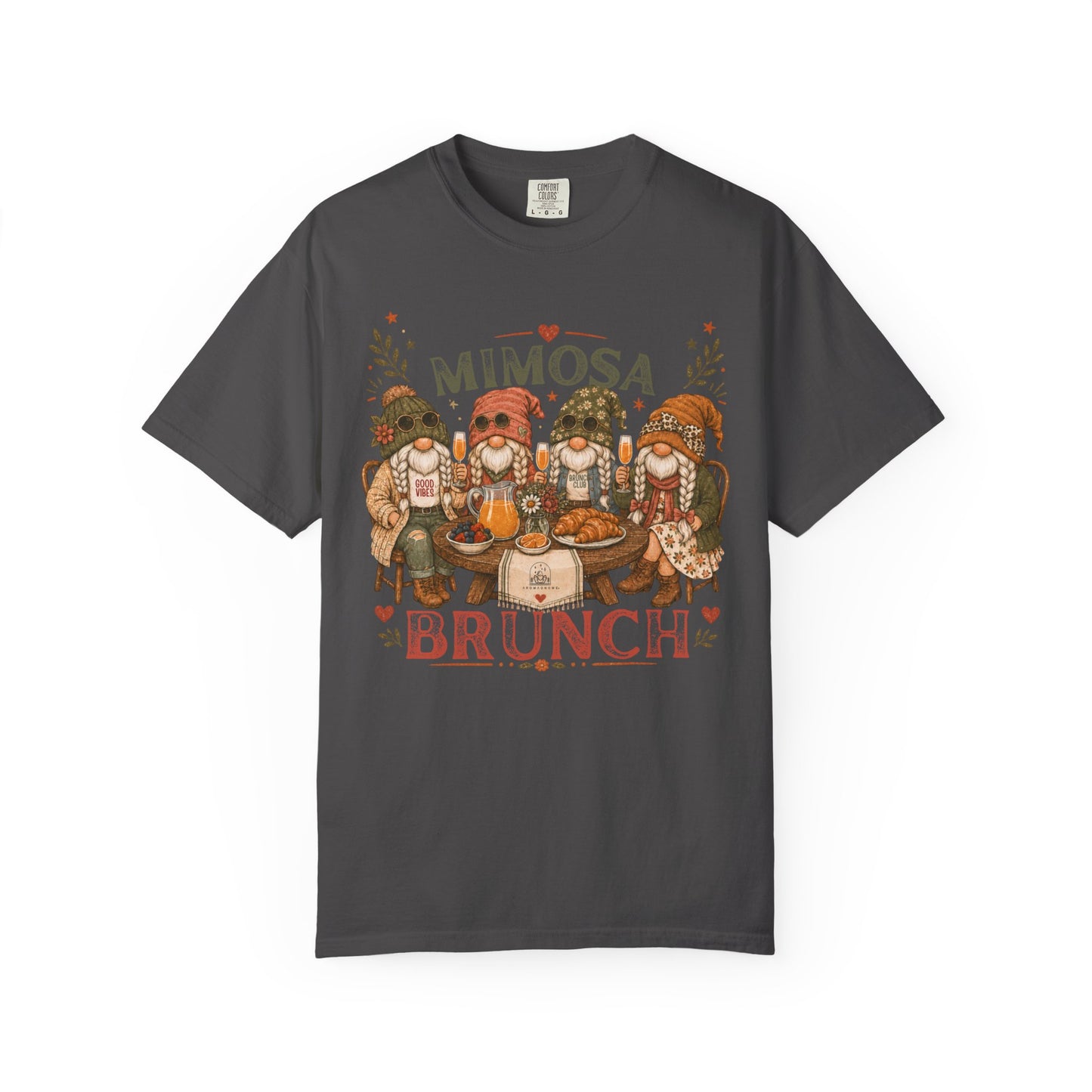 Mimosa Brunch | Hipster Gnome Ladies Brunching Graphic Tee