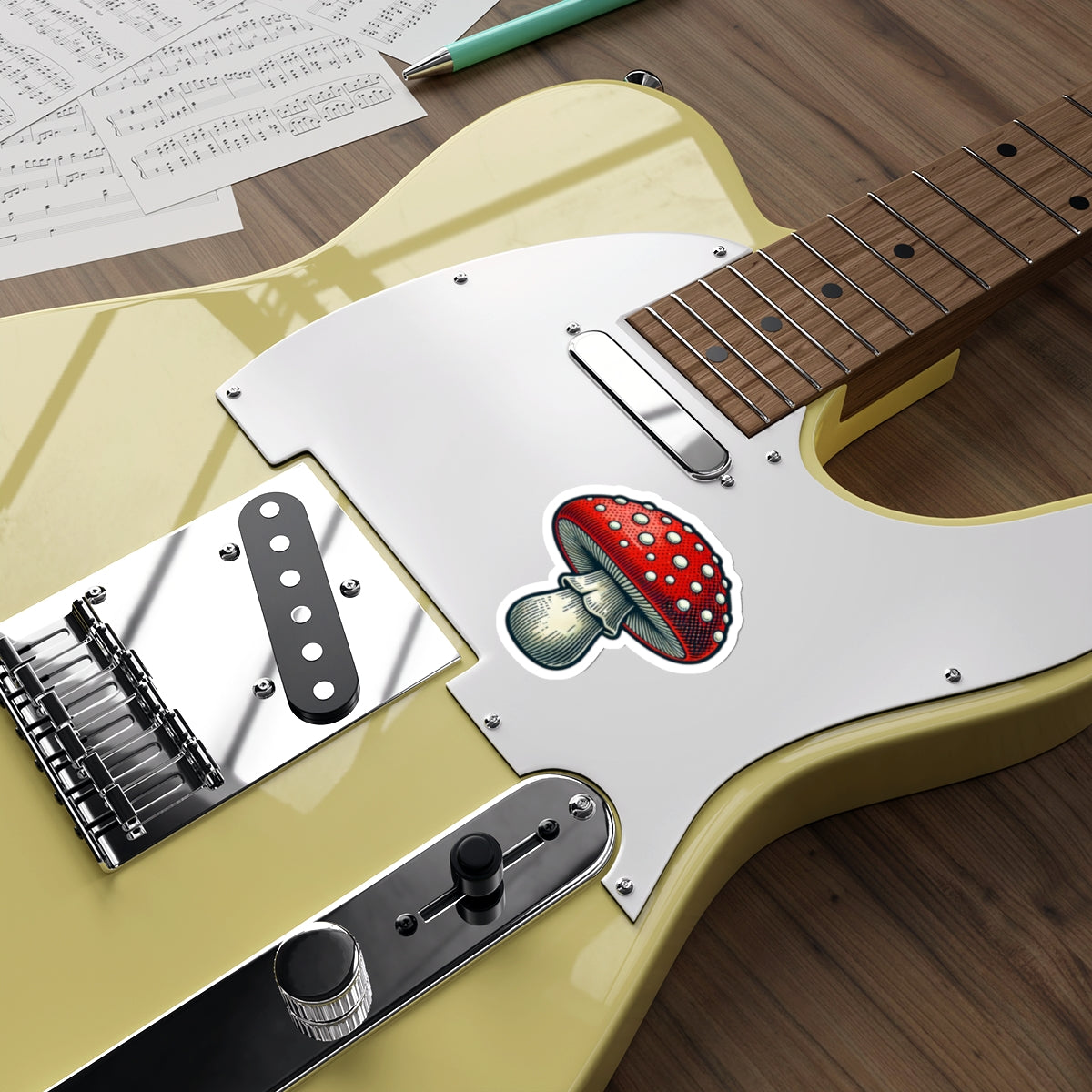 Amanita Mushroom | Retro-Vintage Sticker