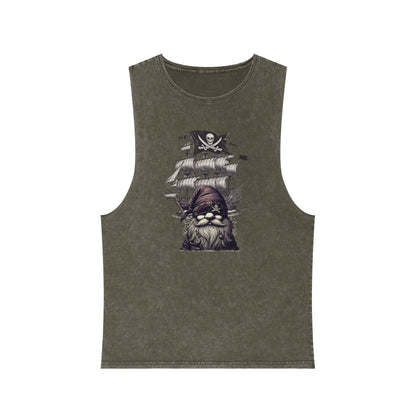 Vintage Pirate Energy | Unisex Stonewash Tank Top