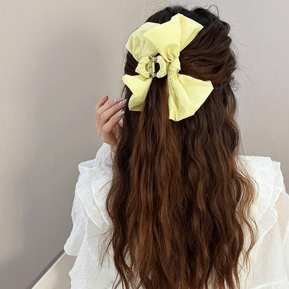 Boho Bow Hair Claw Clip