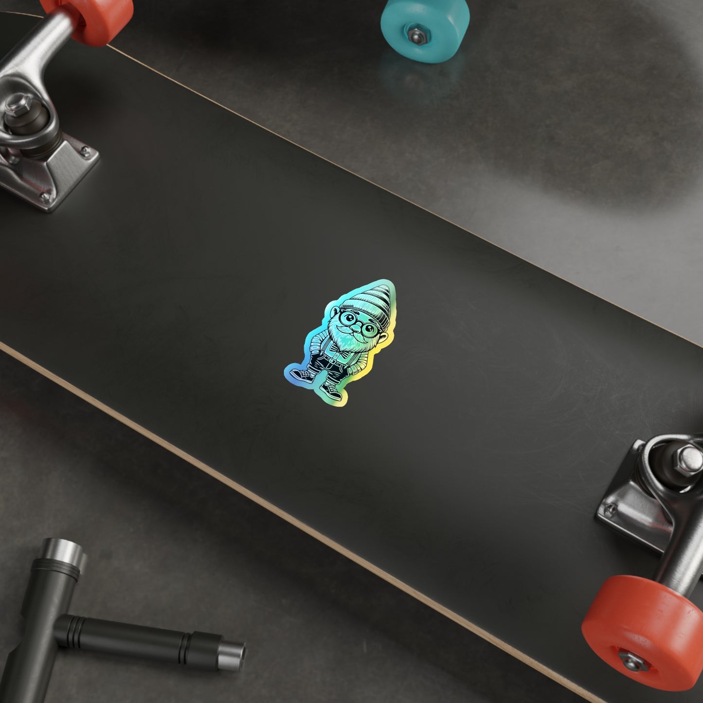 Sir Chrome Gnome | Vintage Holographic Sticker