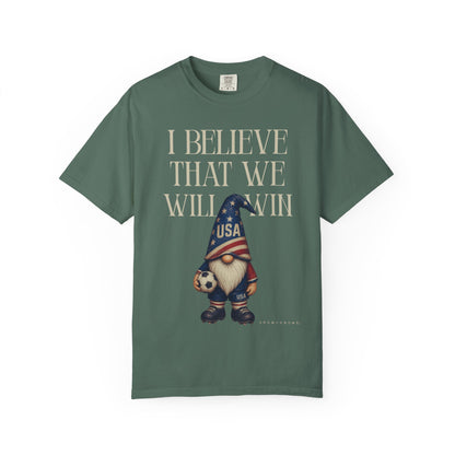 I Believe That We Will Win USA Soccer Gnome T-Shirt