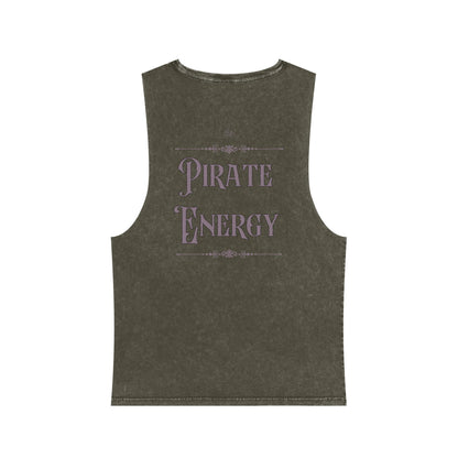 Vintage Pirate Energy | Unisex Stonewash Tank Top