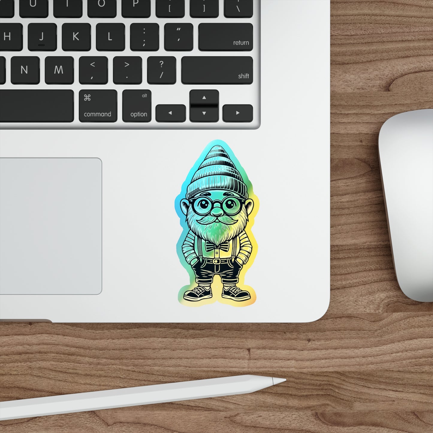Sir Chrome Gnome | Vintage Holographic Sticker