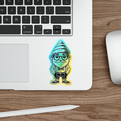 Sir Chrome Gnome | Vintage Holographic Sticker