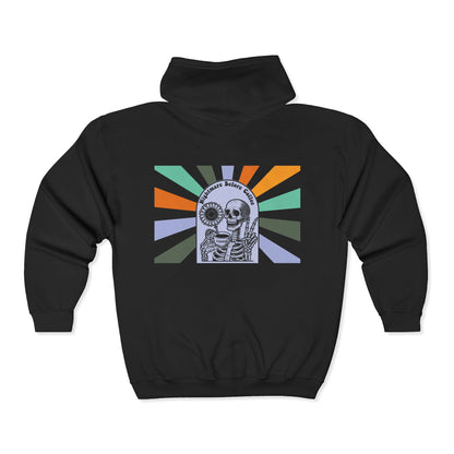 Nightmare Before Coffee | Unisex Full Zip Hooded Jacket