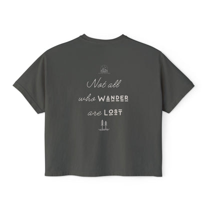 Wanderlust Gnome | Boxy Crop Top | Heavy Weight Cotton Cozieness