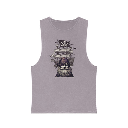 Vintage Pirate Energy | Unisex Stonewash Tank Top