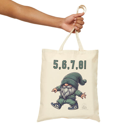 Dance Count Hip Hop Gnome | Cotton Canvas Tote Bag