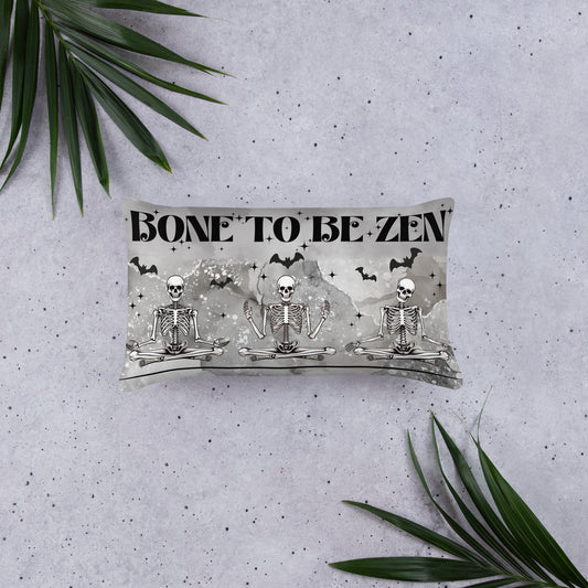 Bone To Be Zen | Seasonal Decorative Pillow