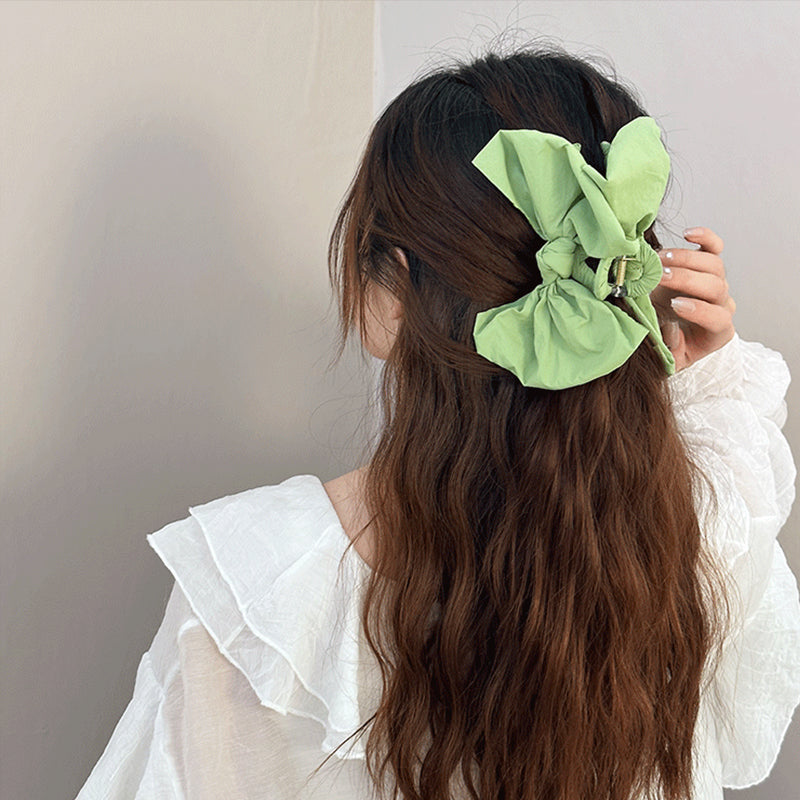 Boho Bow Hair Claw Clip