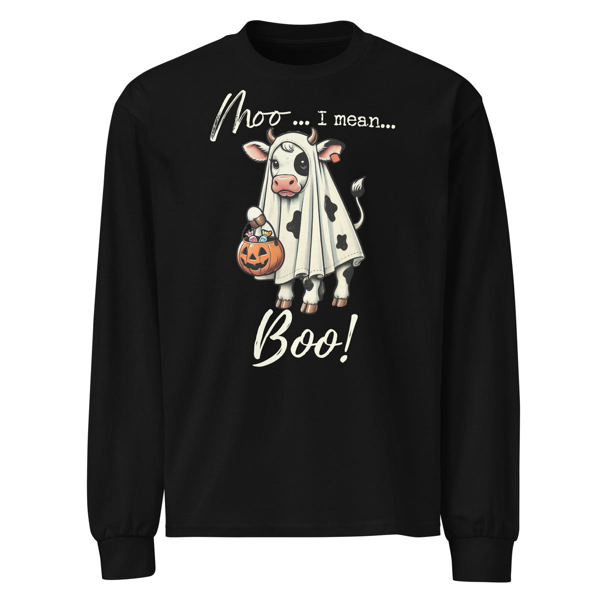 Moo...I Mean...BOO! Premium long sleeve shirt