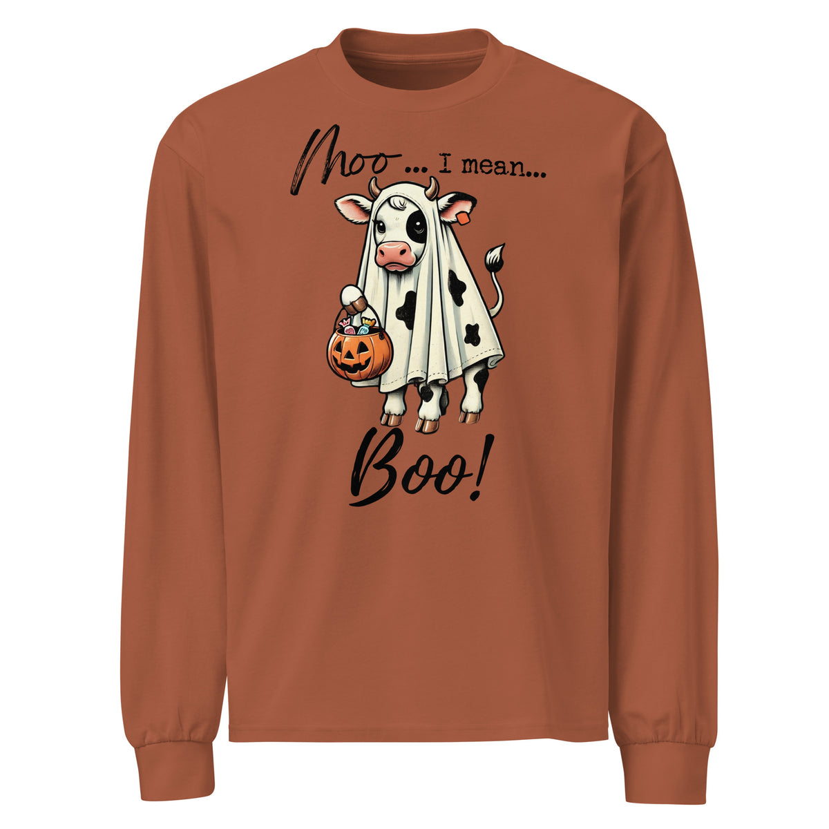 Moo...I Mean...BOO! Premium long sleeve shirt