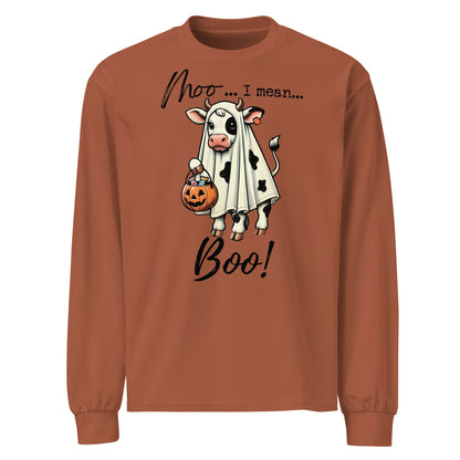 Moo...I Mean...BOO! Premium long sleeve shirt