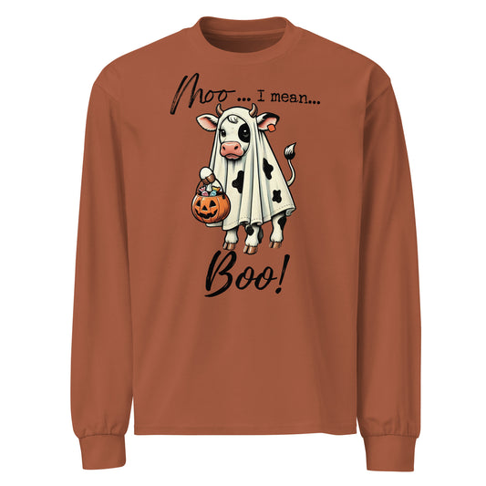 Moo...I Mean...BOO! Premium long sleeve shirt