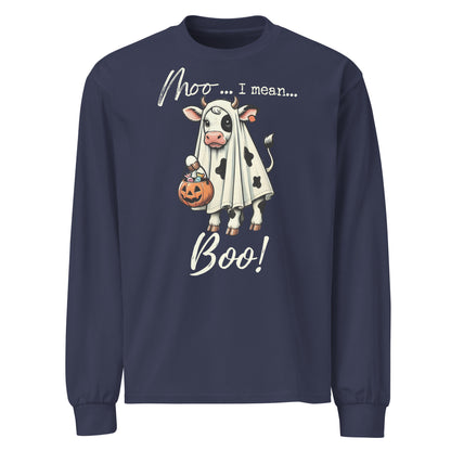 Moo...I Mean...BOO! Premium long sleeve shirt